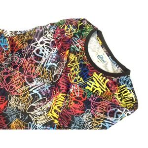 Fresh Prince Of Bel-Air T-shirt Mens 2X Multicolor‎ Graffiti Y2K Hip Hop Skater